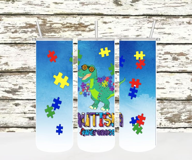 Autism Dino Tumbler