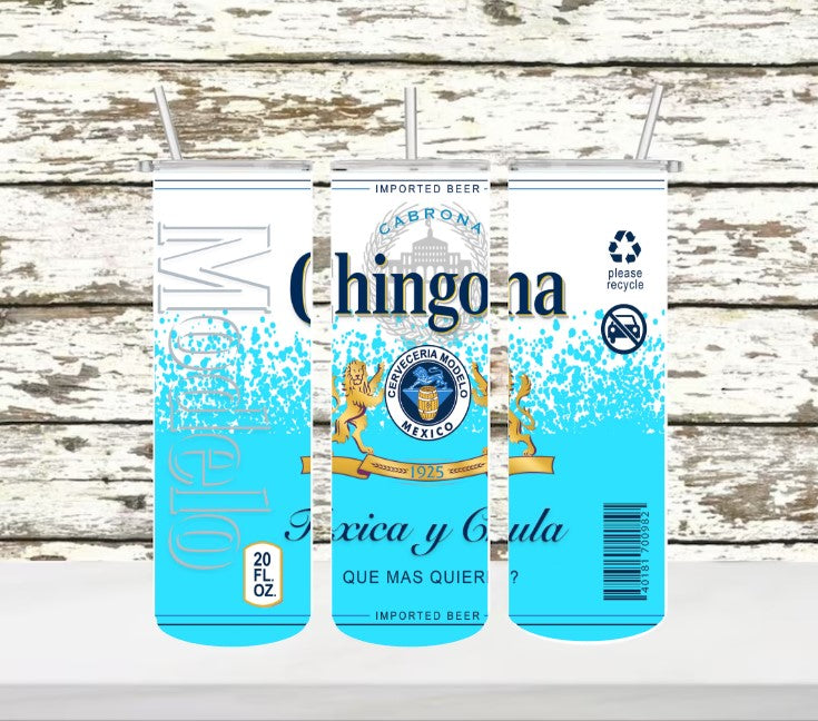 Chingona Aqua Tumbler