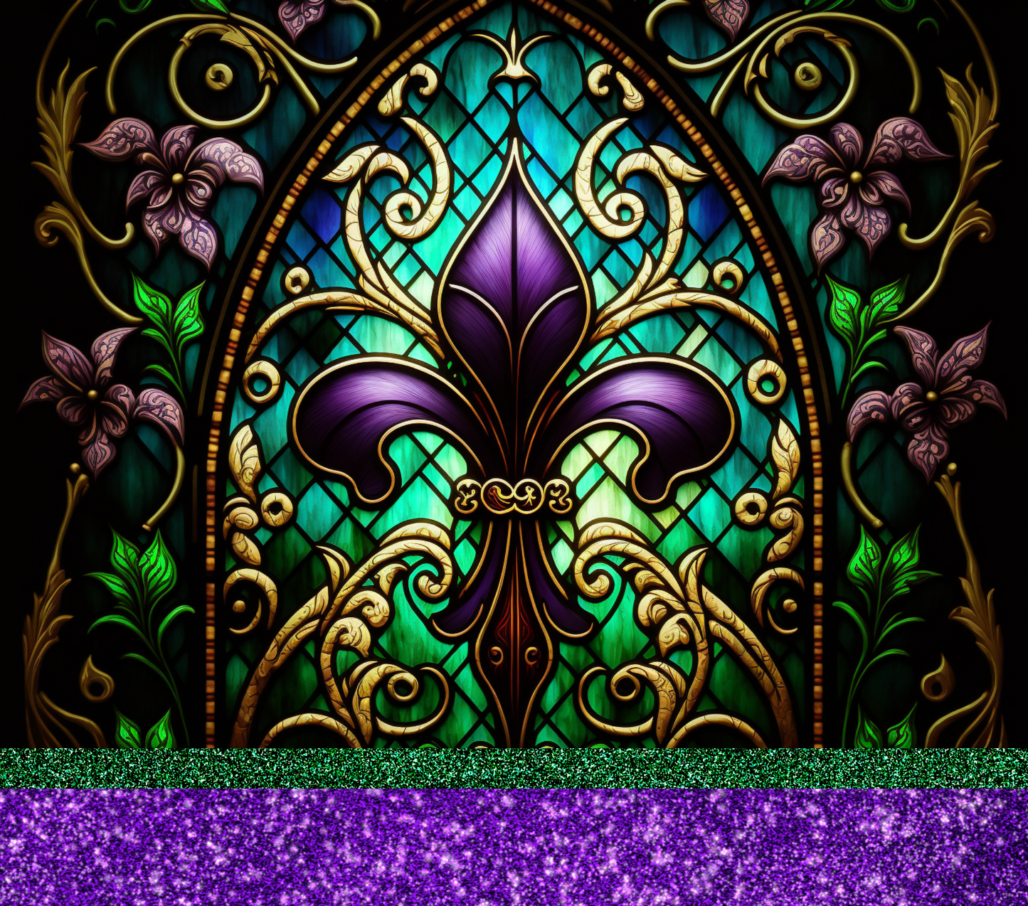 Stained Glass Purple of Tumbler