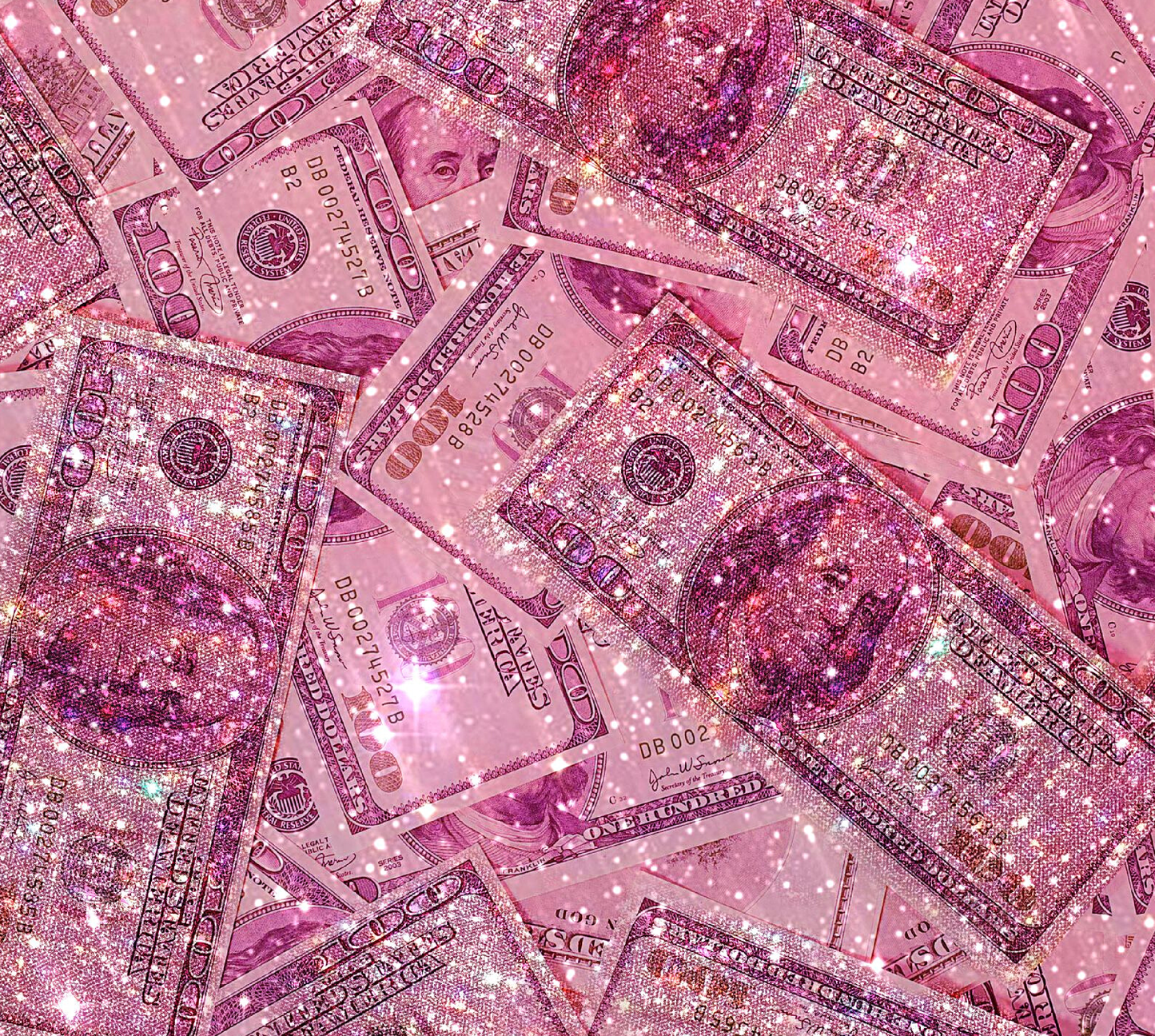 Pink Money Tumbler