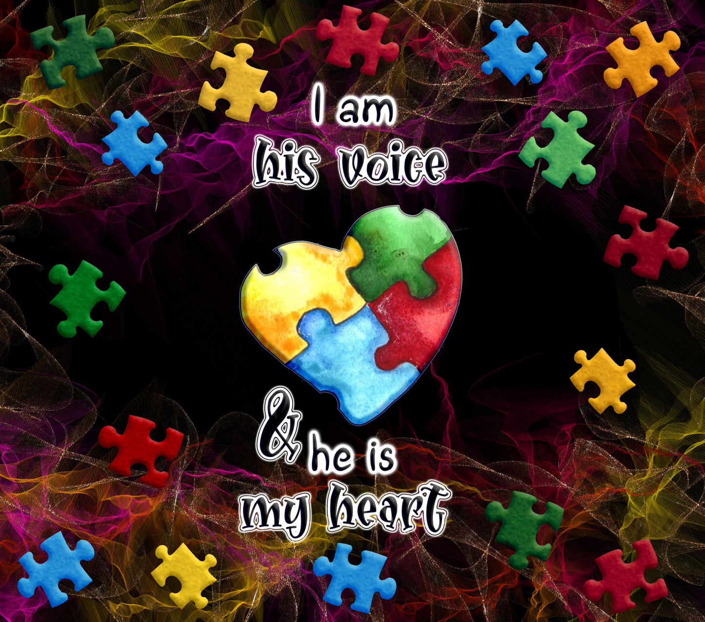 Autism His Voice Tumbler